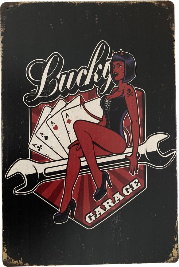 Tabulka 20x30cm Lucky Garage