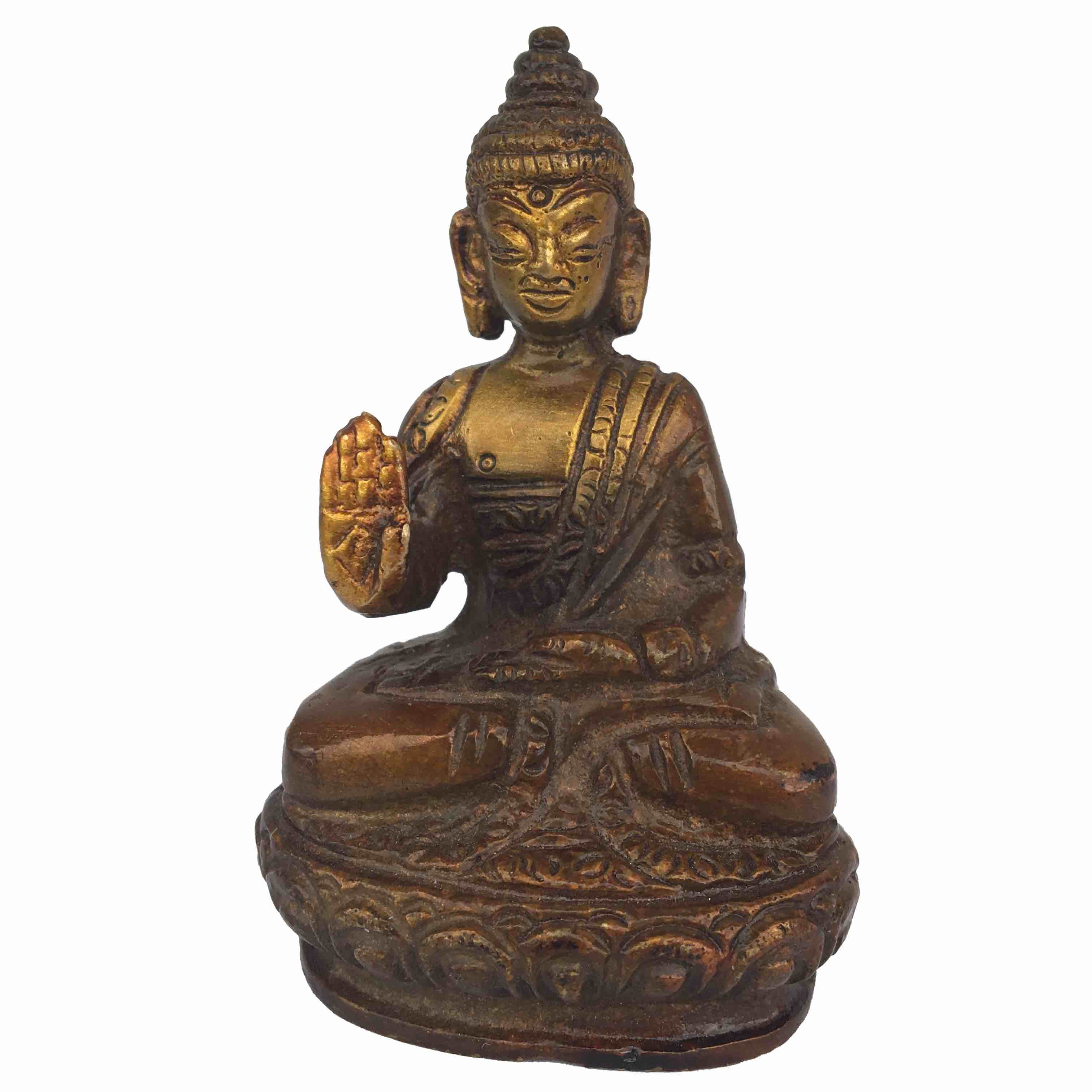 Buddha bronz 5x3,5x7cm