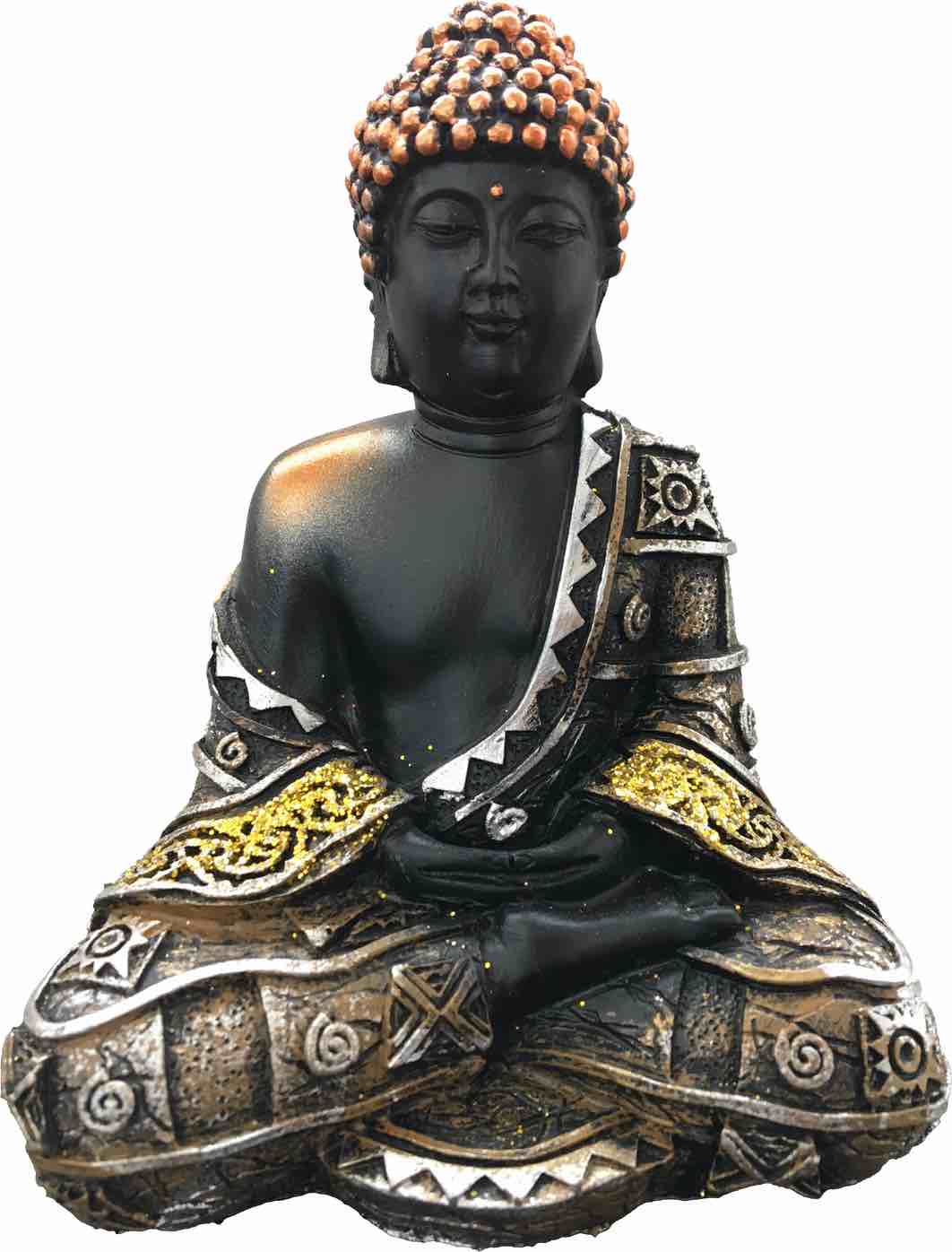 Buddha sediaci silver 13 cm
